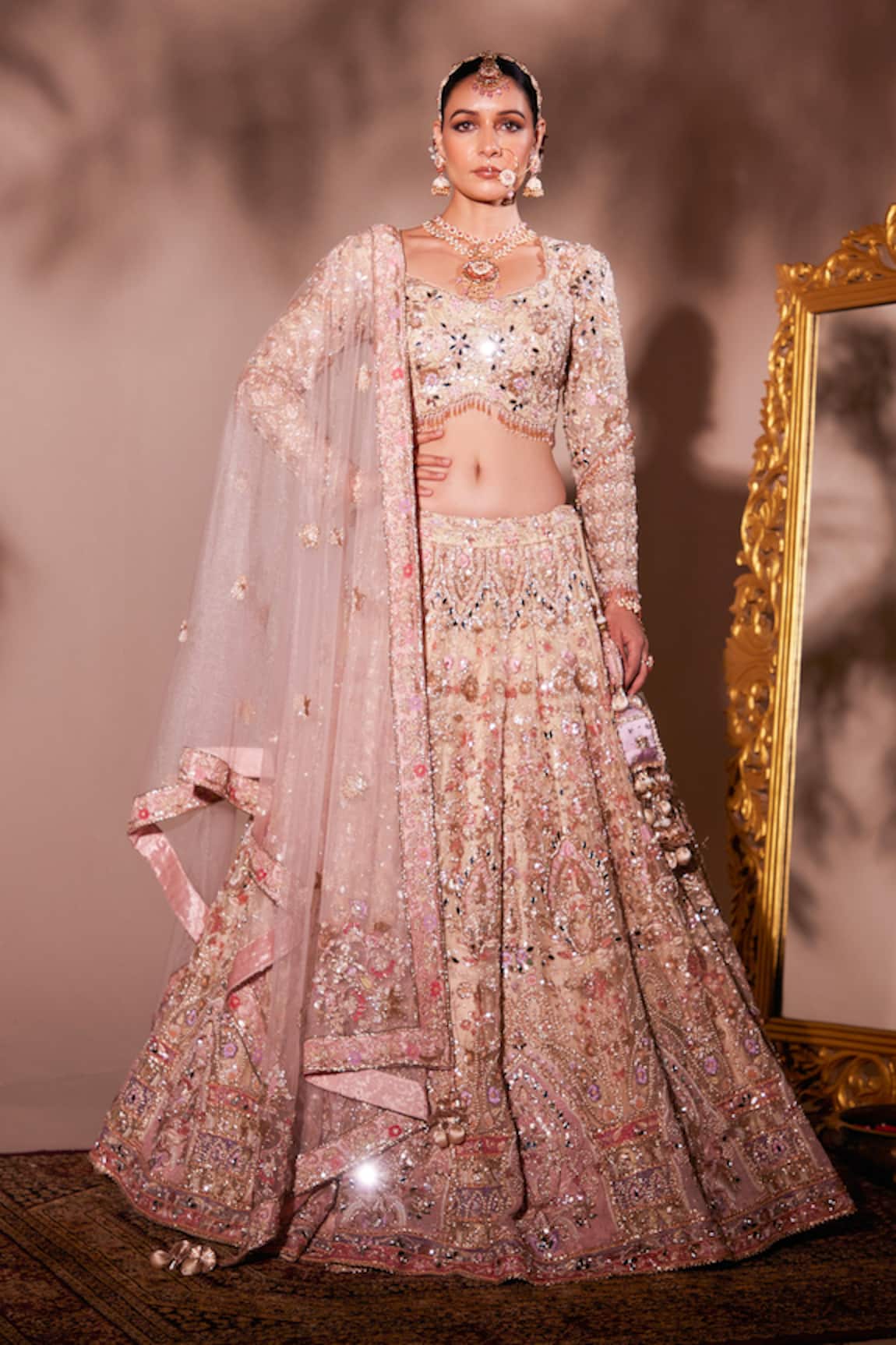 Chaashni By Maansi And Ketan Embroidered Bridal Lehenga Set