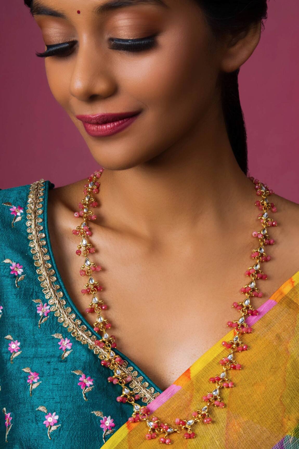 Queens Jewels Biya Kundan Embellished Mala 