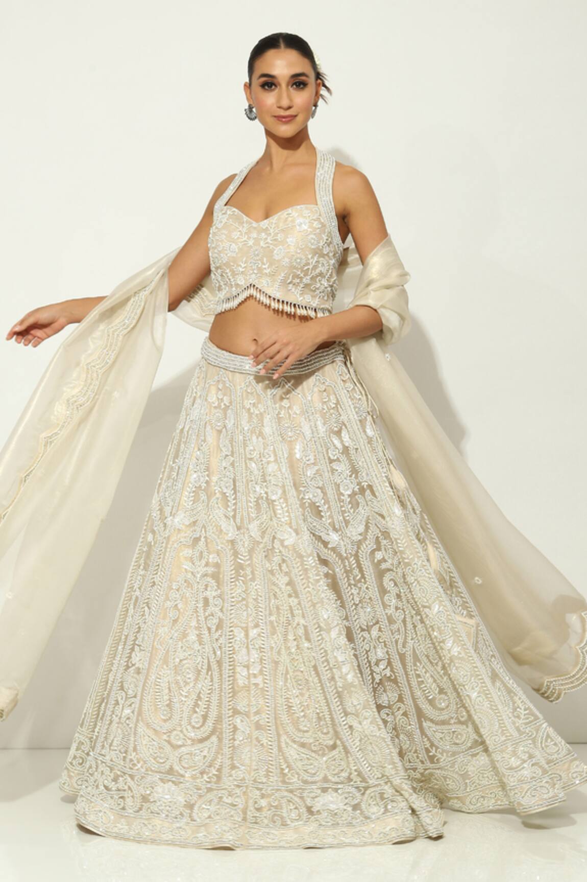 Vandana Sethi Gulshan Bagh Embroidered Bridal Lehenga Set 