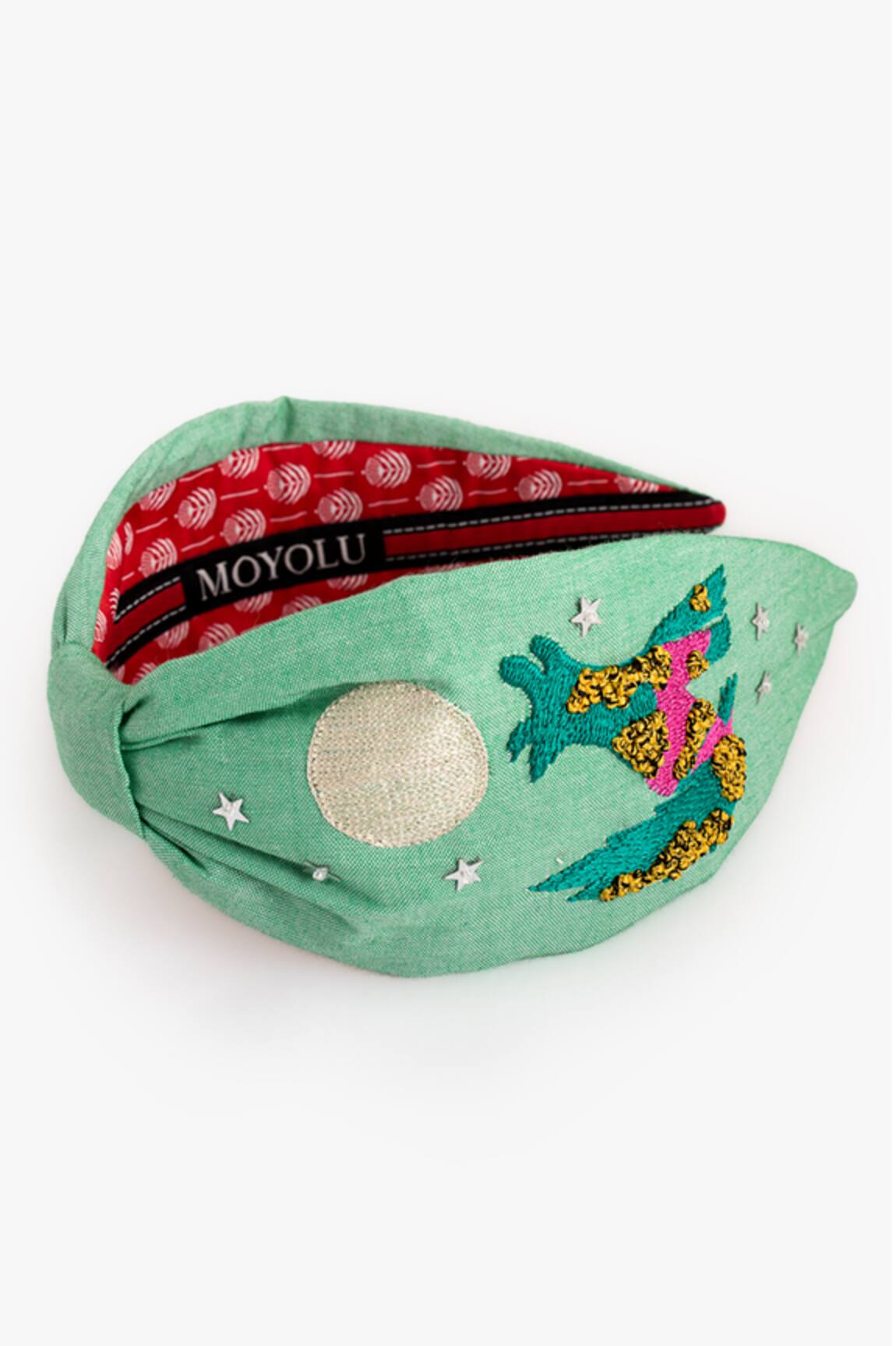 Moyolu Beaded Wolf Motif Hair Band
