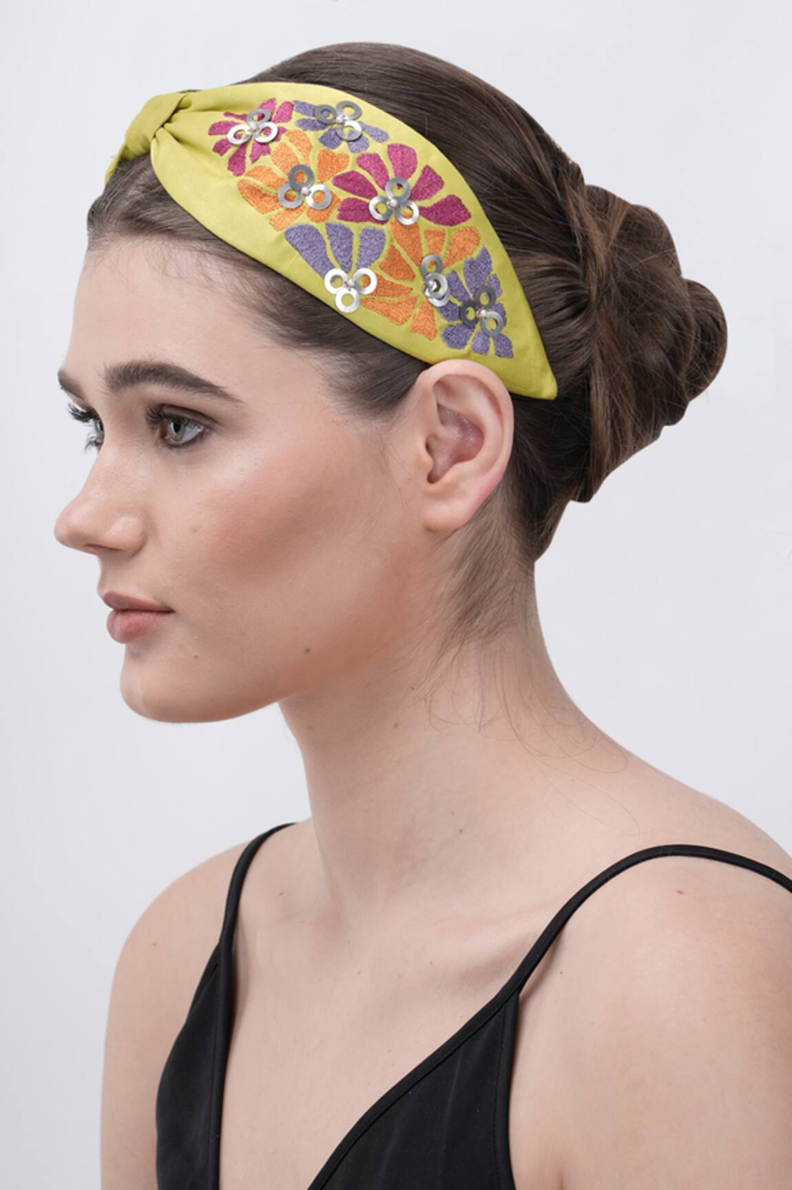 Moyolu Matisse Blooms Embroidered Hair Band