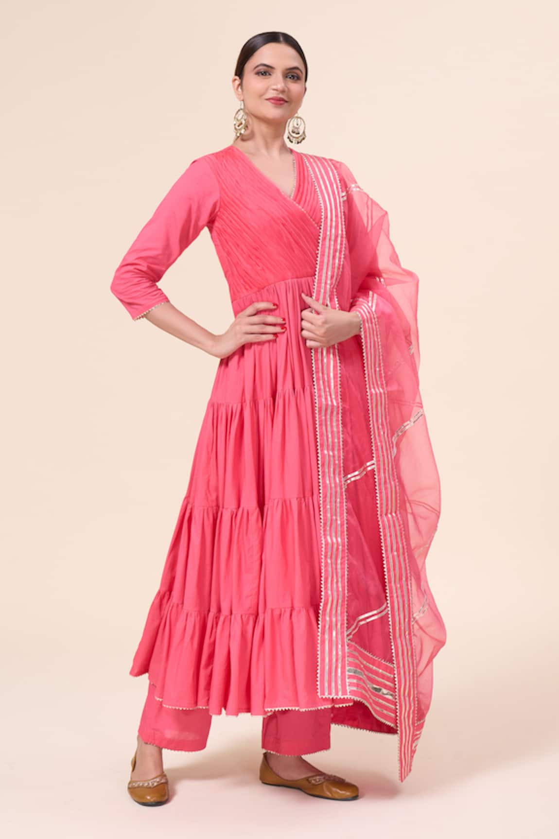 Samyukta Singhania Persian Butter Cup Anarkali Pant Set 