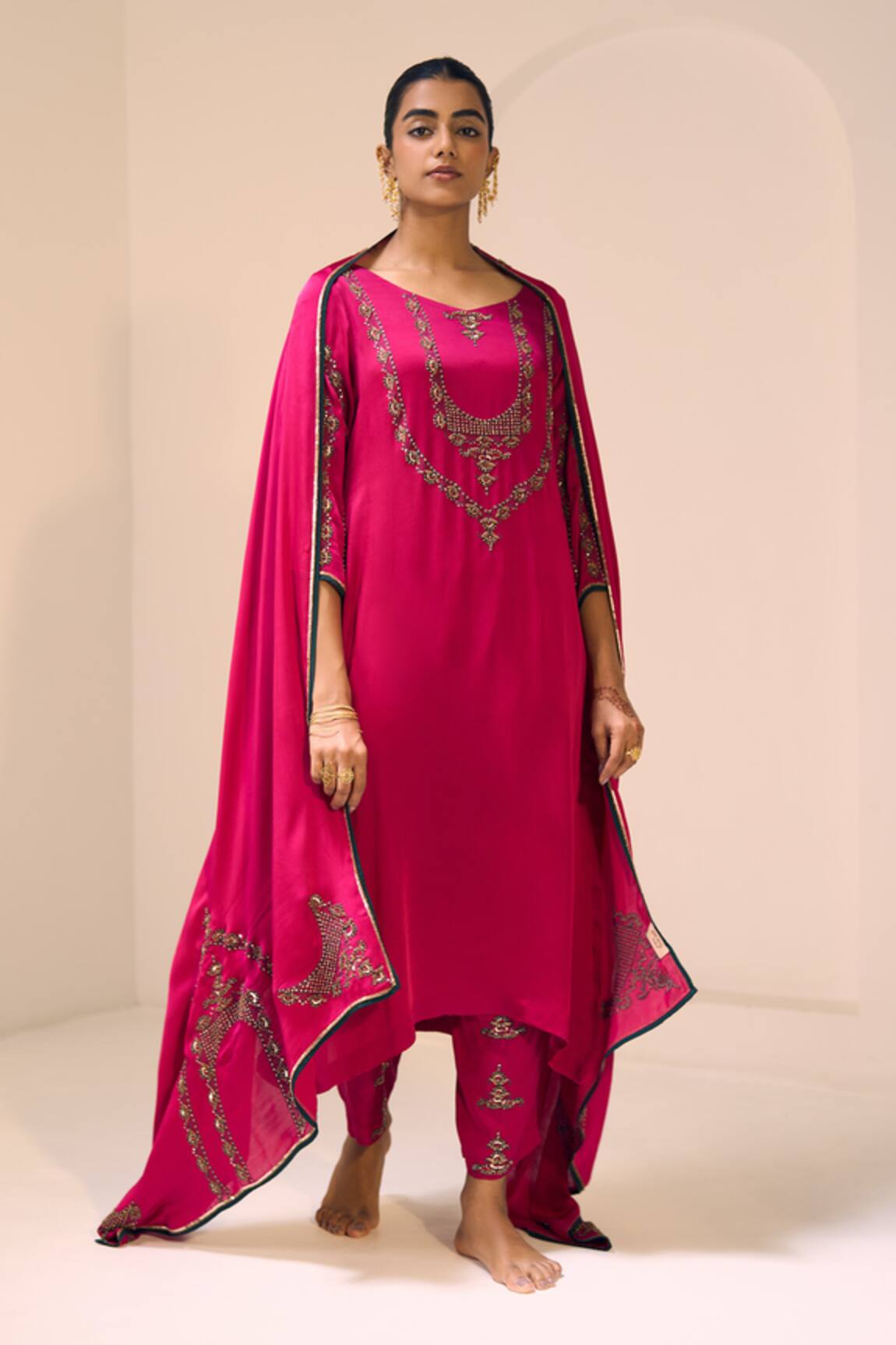 Sarang Kaur Anya Embroidered Dupatta