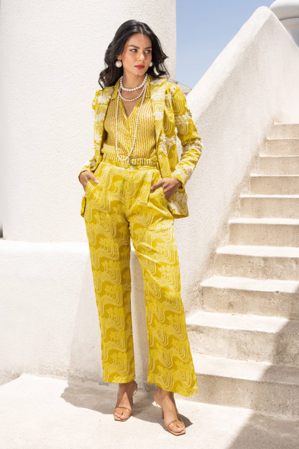 Pallavi Jaipur Floral Fantasy Print Blazer Set