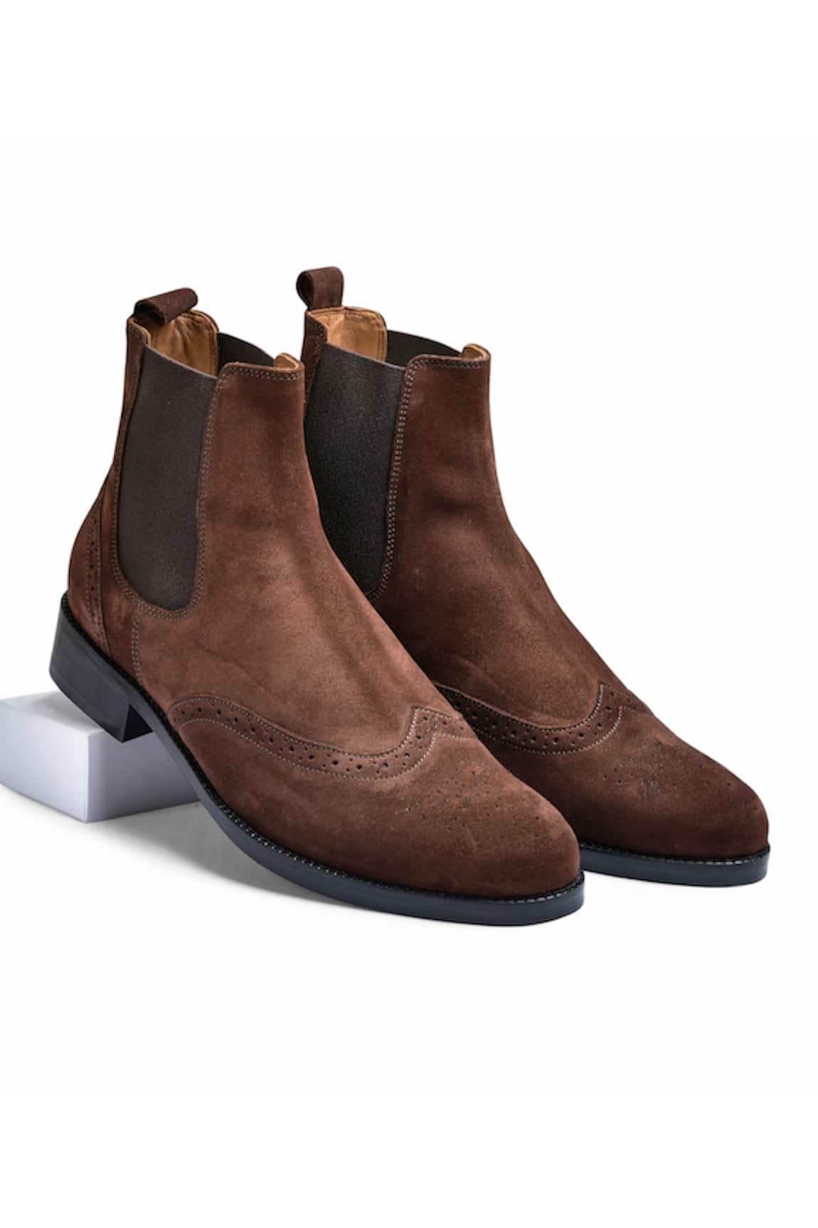 Wednesday Lifestyle Wade Chelsea Suede Leather Boots 