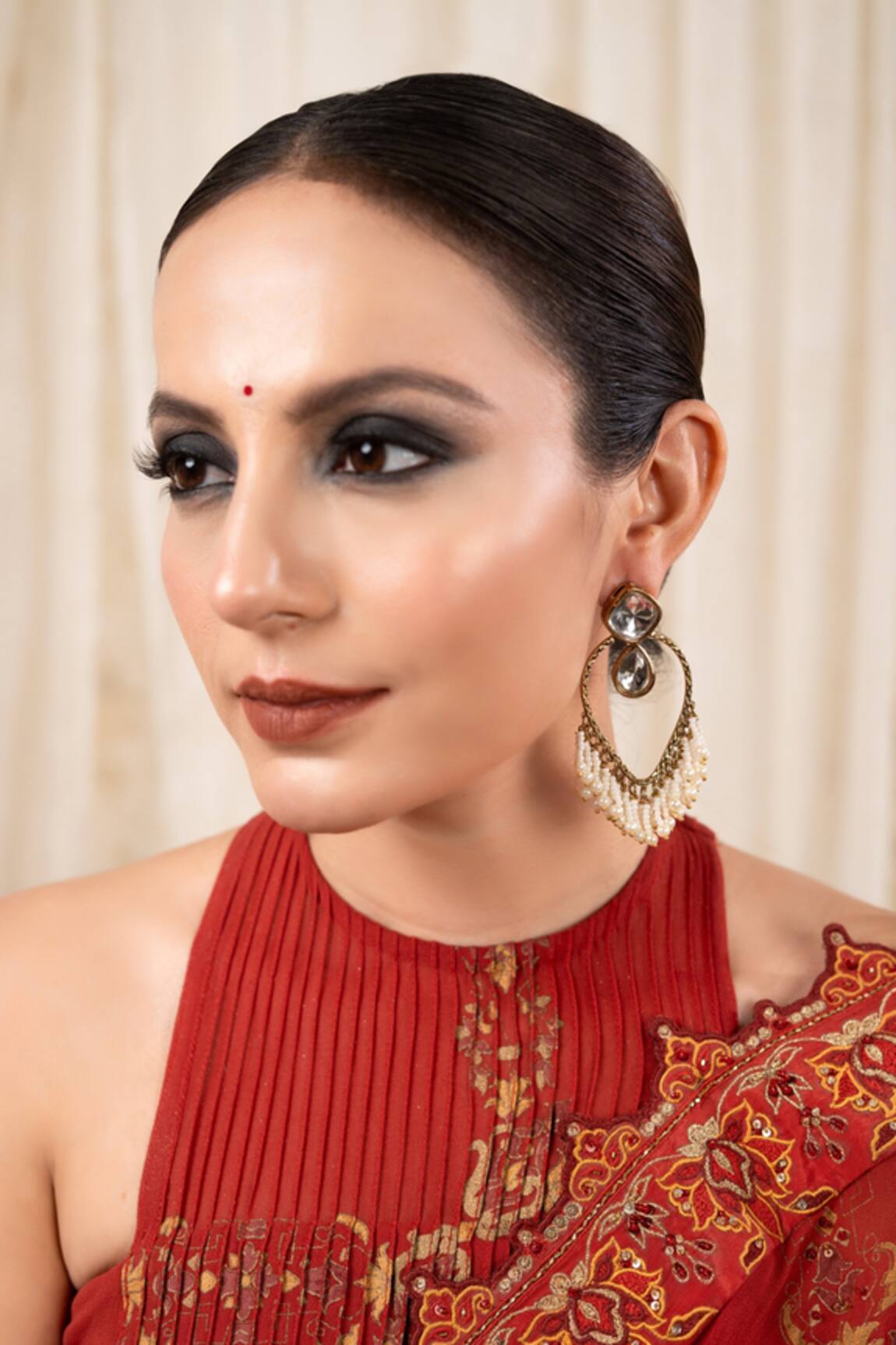 Anana Ujwala Kundan Embellished Earrings 