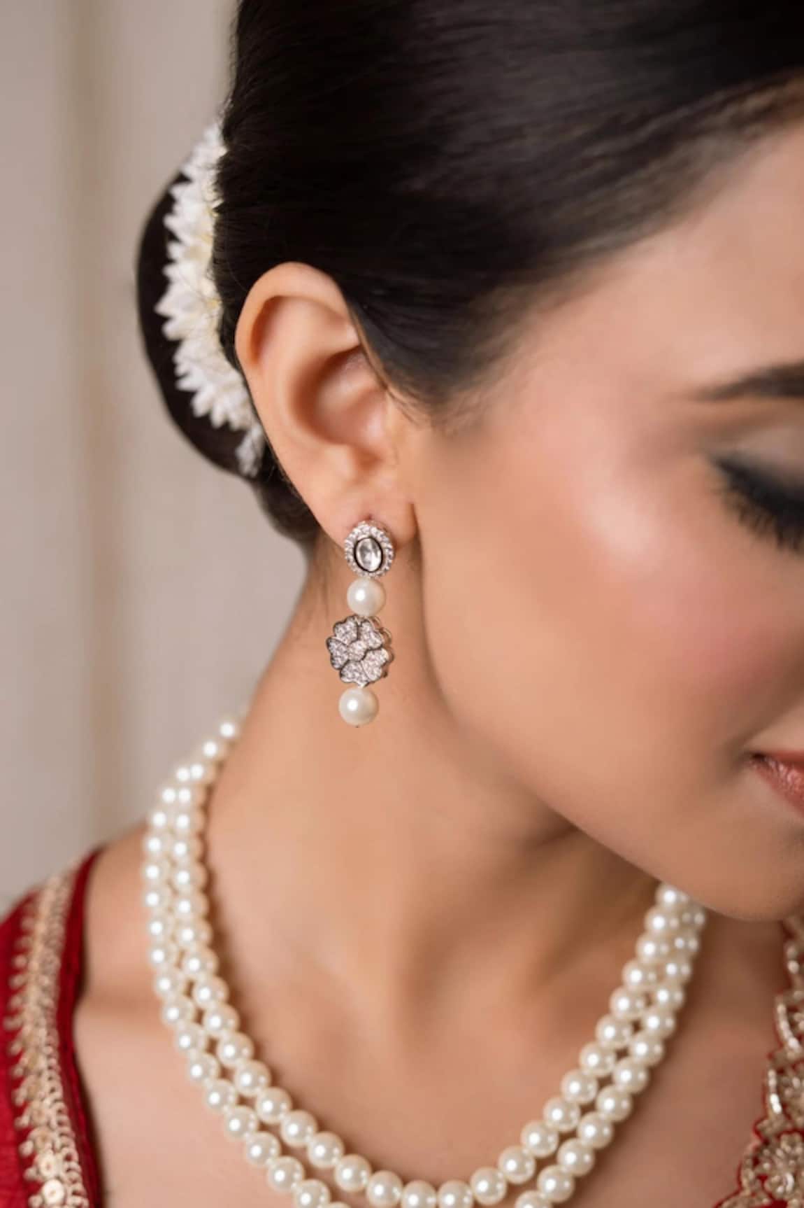 Anana Hira Kundan Embellished Pendant Necklace Set 