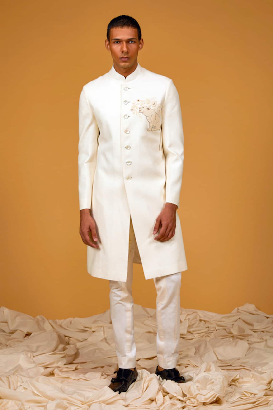 Rohit Bal Lion Embroidered Sherwani 