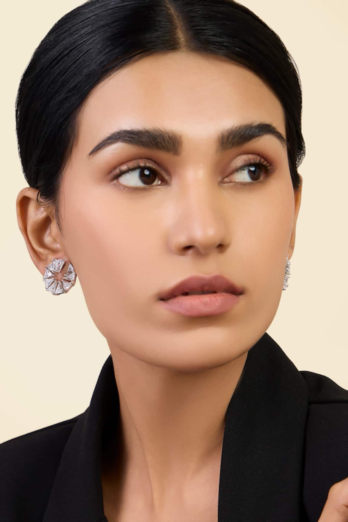 Isharya Radiant Orange Peel Stud Earrings 