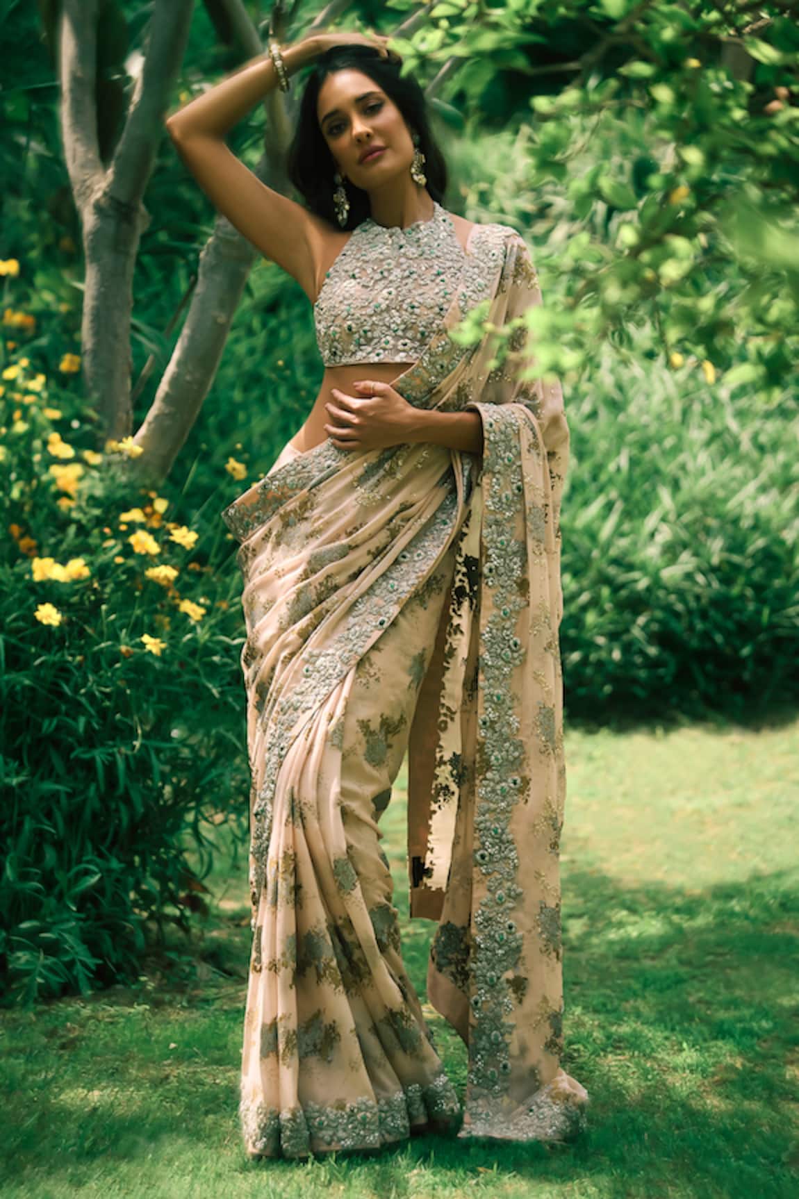 Bhumika Sharma Lisa Embroidered Saree Set