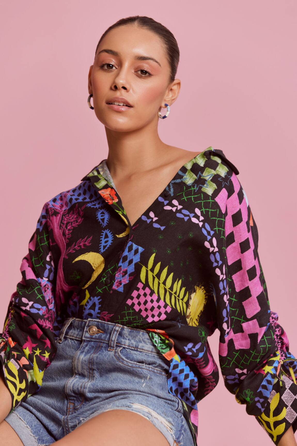 NOIB Thais Celestial Print Shirt 