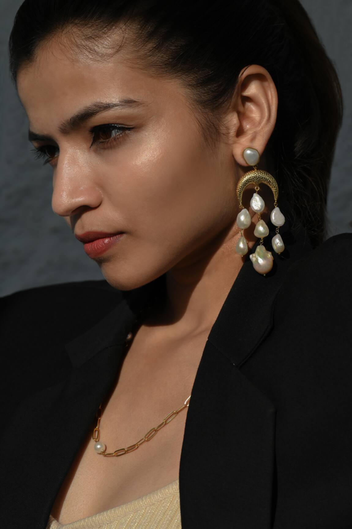 Heena Mittal Maffei Pearl Drop Earrings 