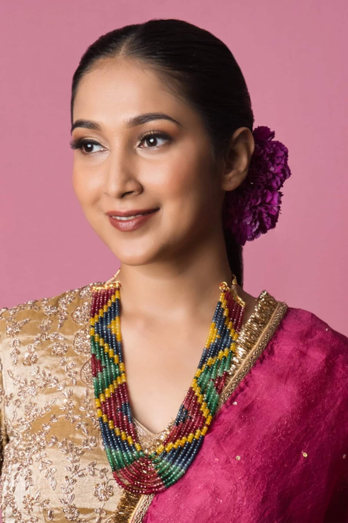 Queens Jewels Shalini Bead Embellished Layered Necklace 
