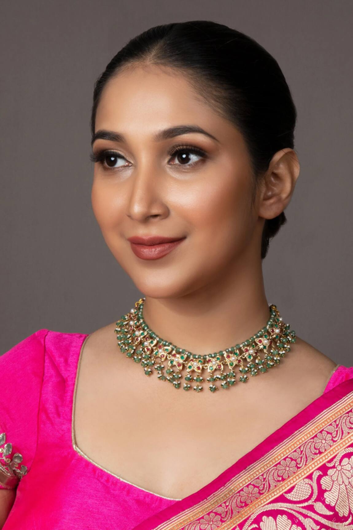 Queens Jewels Opulent Floral Jadau Choker 