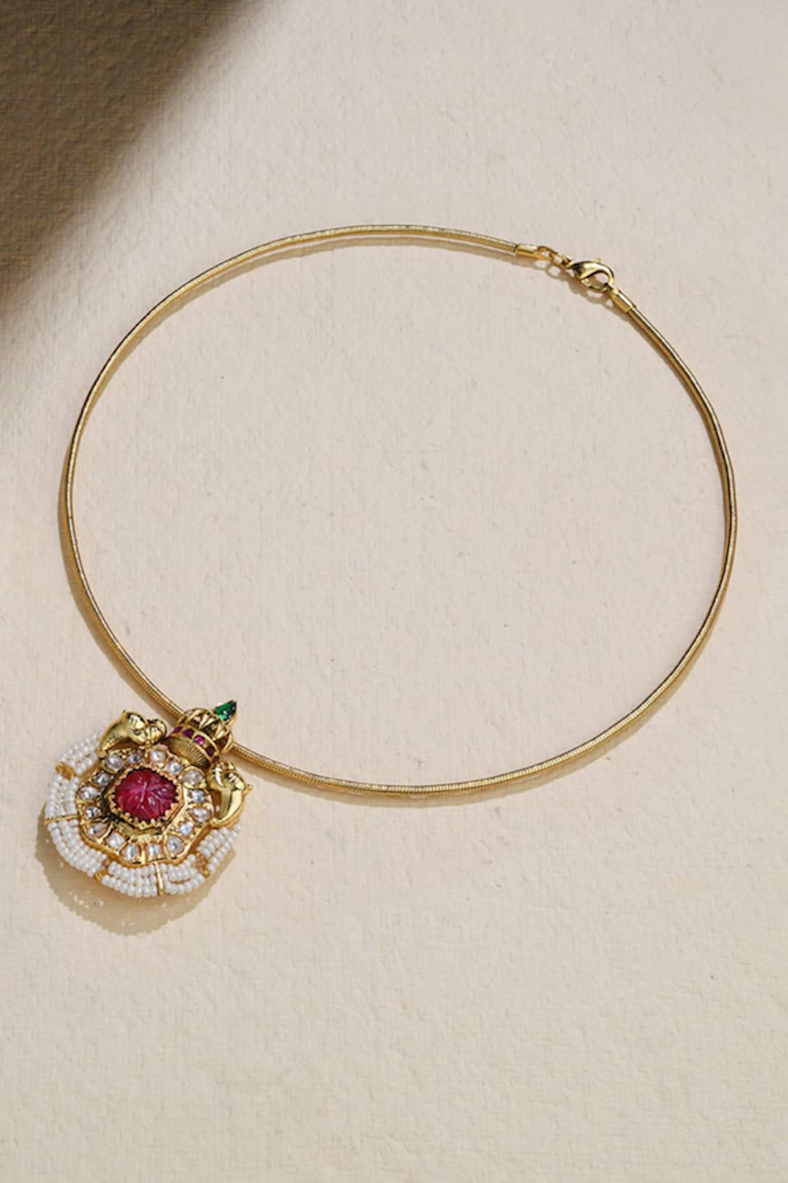 Joules by Radhika Graceful Temple Wired Necklace 