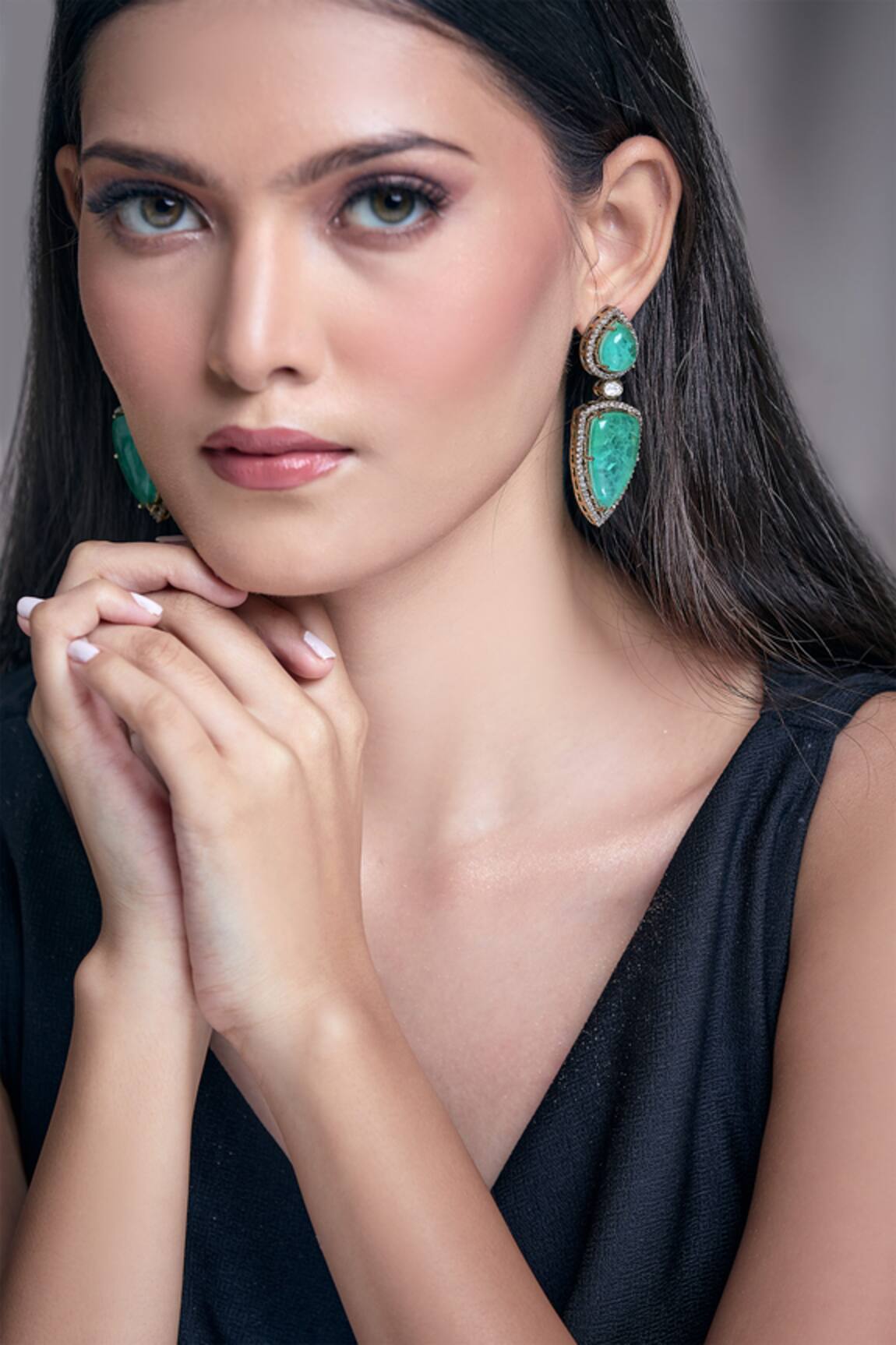 Moh-Maya By Disha Khatri Zircon Embellished Earrings