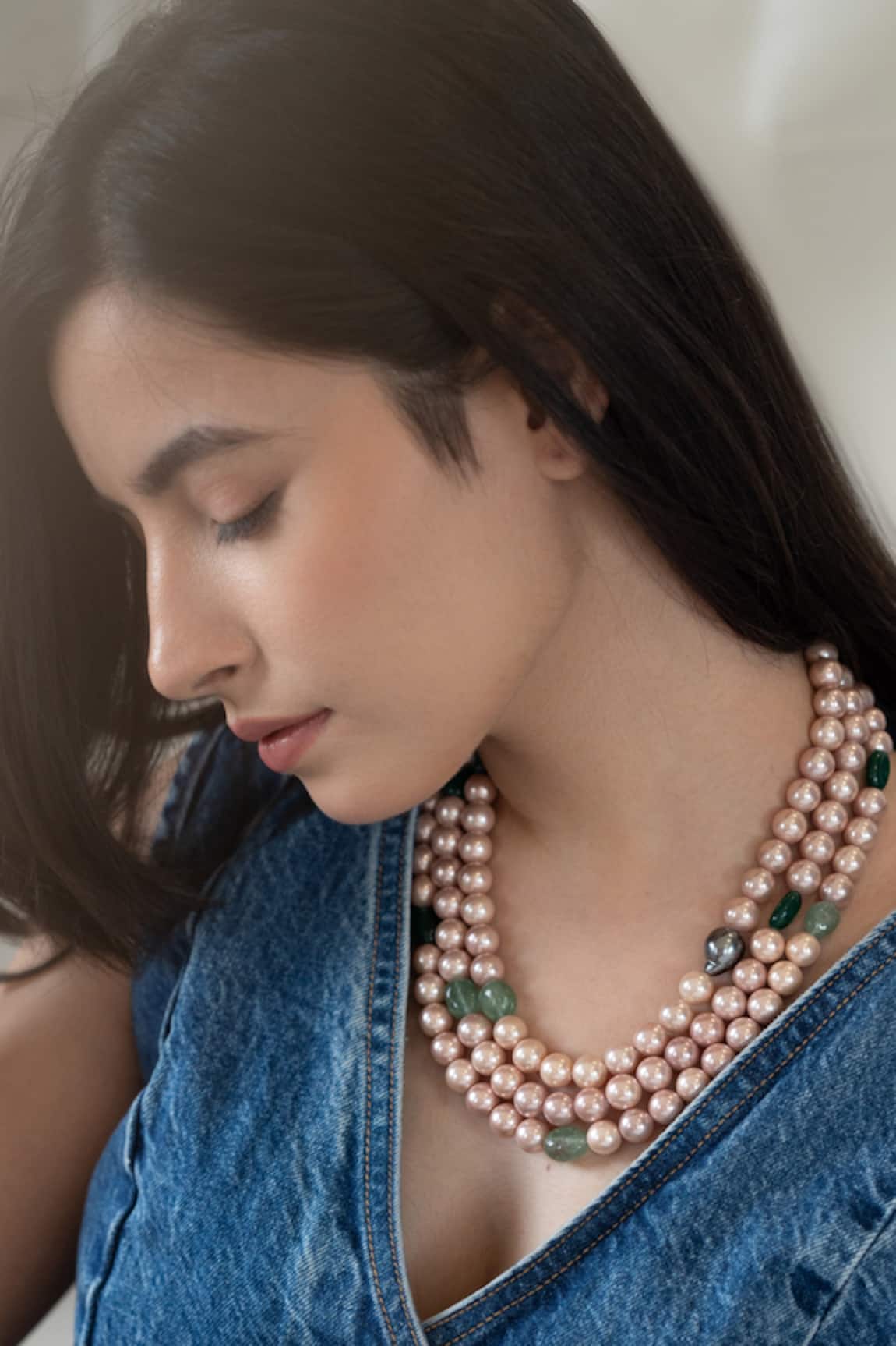 Do Taara Pearl Layered Necklace 