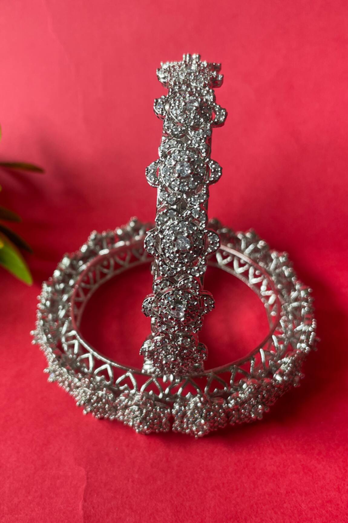 Studio6 Jewels Zircon Embellished Bangles- Set of 2 