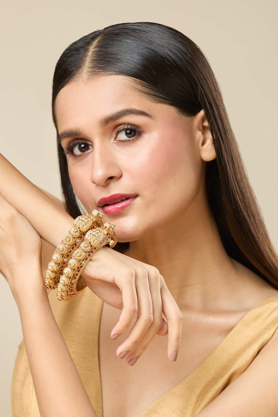 Nazaakat By Samara Singh Jadau Embellished 2 Pcs Bangles