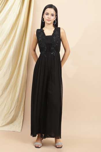 Ewoke 3D Floral Embroidered Jumpsuit 