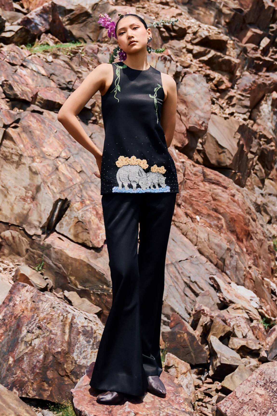 The Whole Nine Yards Drsya Embroidered Kurta & Ziva Pant Set