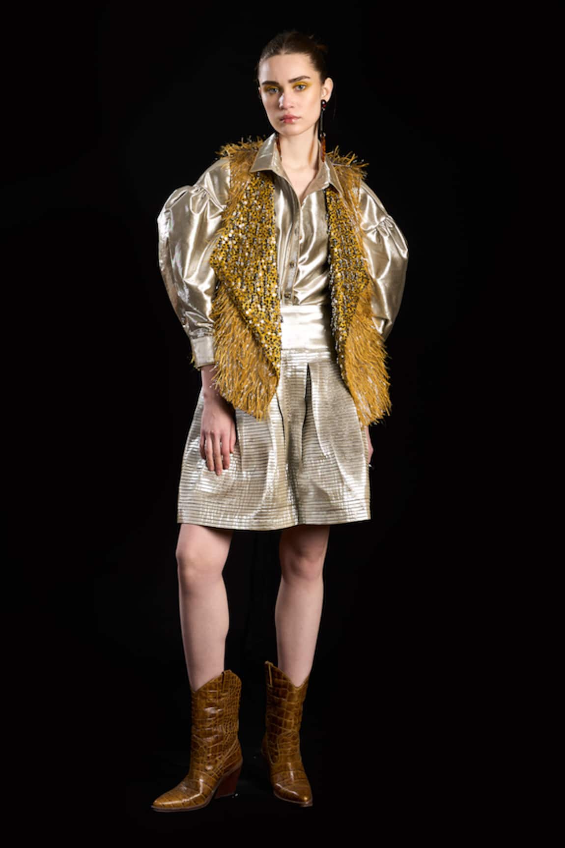 Rara Avis Hair Raising Hand Embroidered Gilet