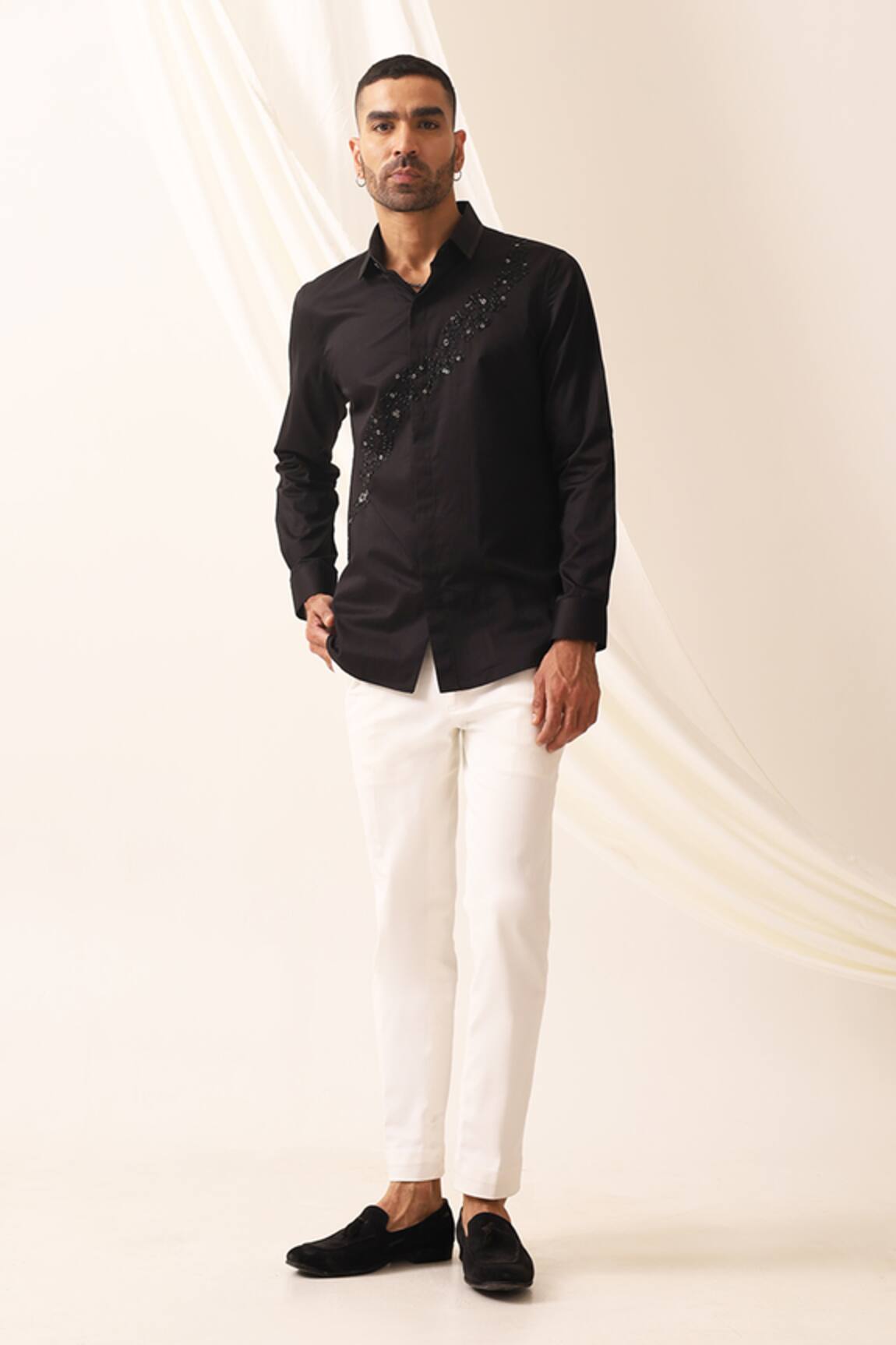 Seven Terrestial Hand Embroidered Shirt 