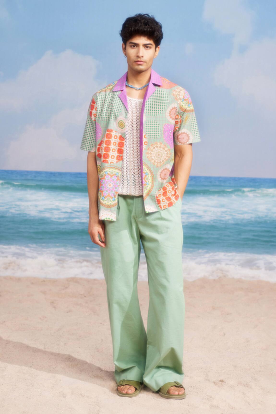 Siddhartha Bansal Samsara Camp Abstract Print Shirt