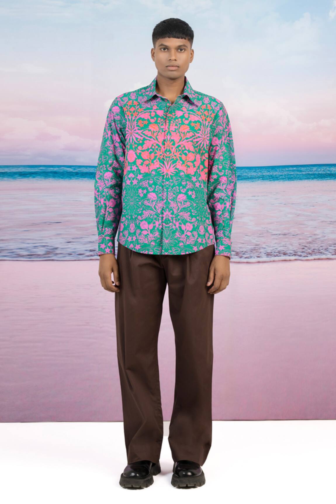 Siddhartha Bansal Retro Floral Print Shirt