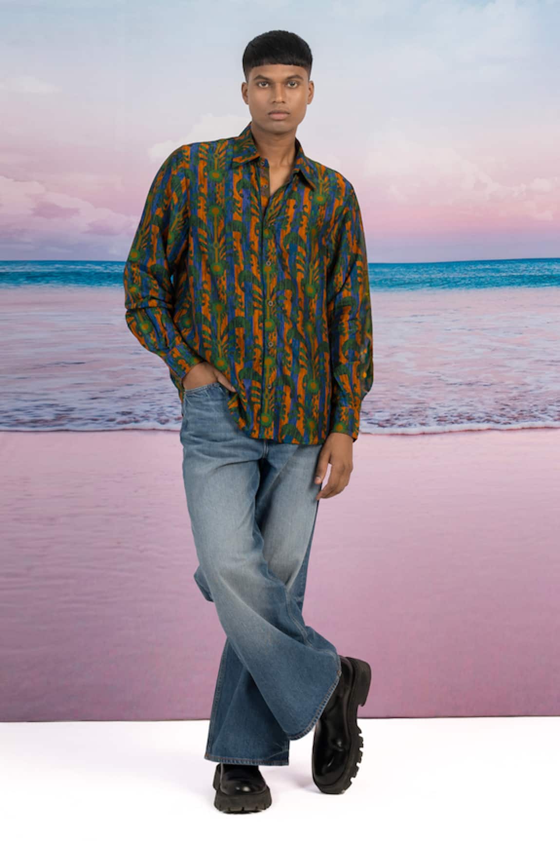 Siddhartha Bansal Metropolis Printed Shirt