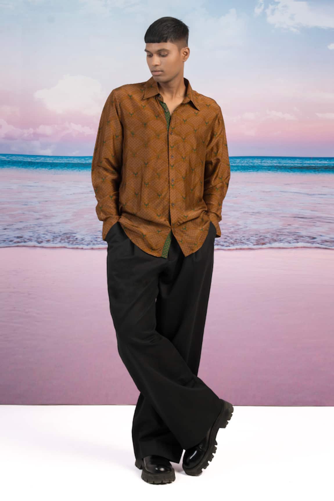 Siddhartha Bansal Tiger Printed Shirt