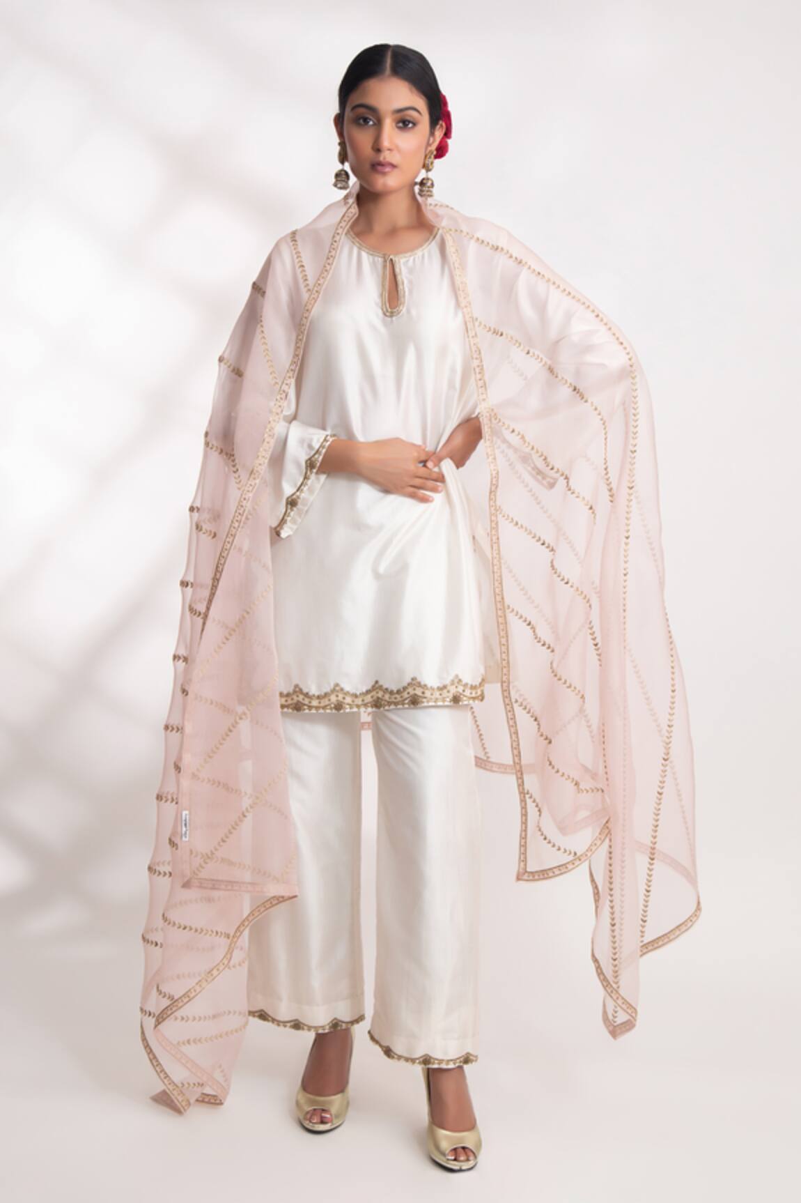 Chhaya Mehrotra Adya Hand Embroidered Dupatta