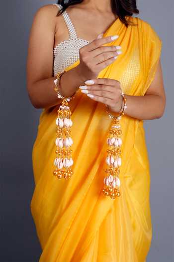 Vaidaan Chitra Pearl Embellished Kaleeras - Set of 2 