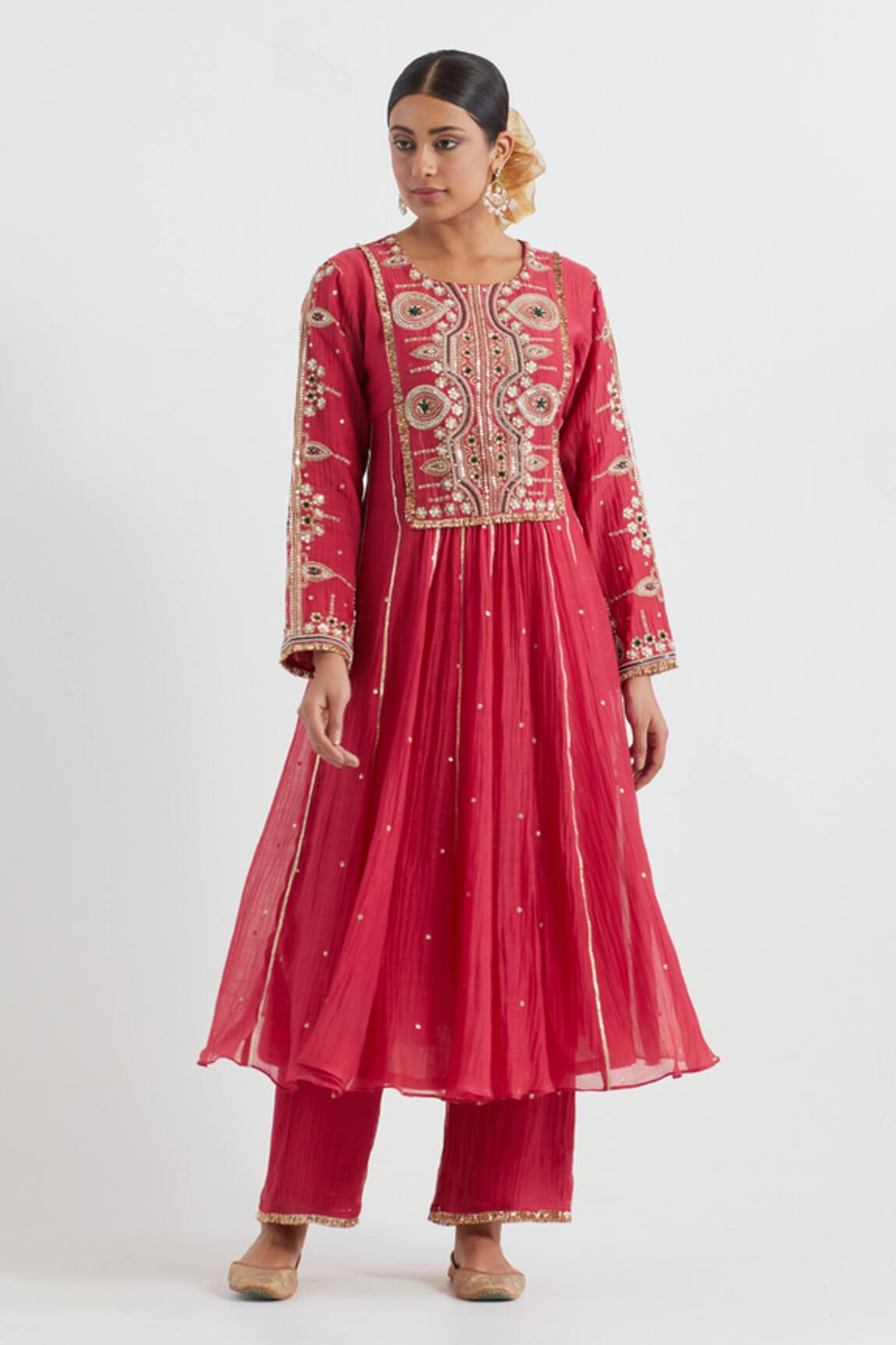 Ikshita Choudhary Hand Embroidered Anarkali With Pant