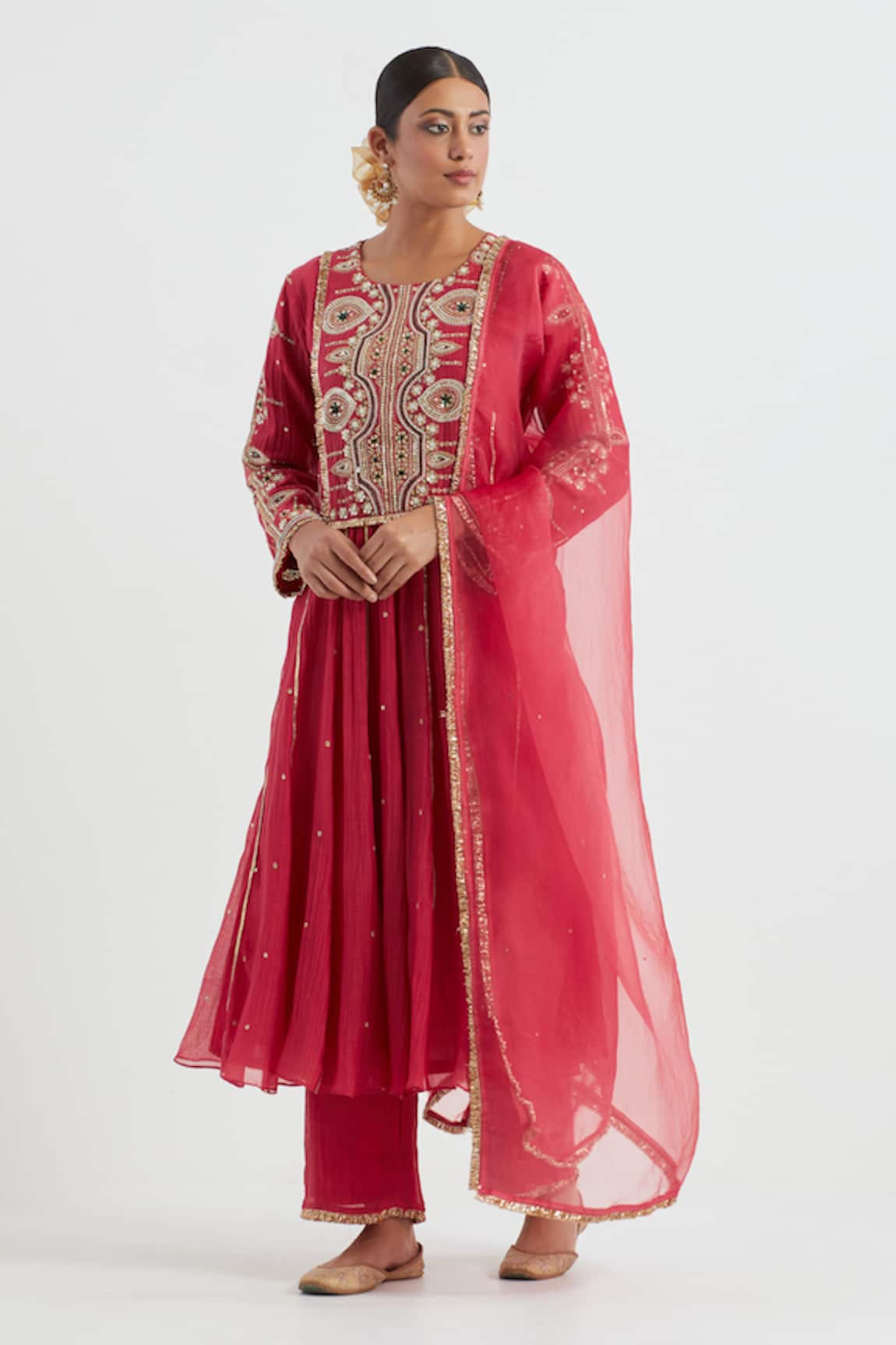 Ikshita Choudhary Hand Embroidered Anarkali Set