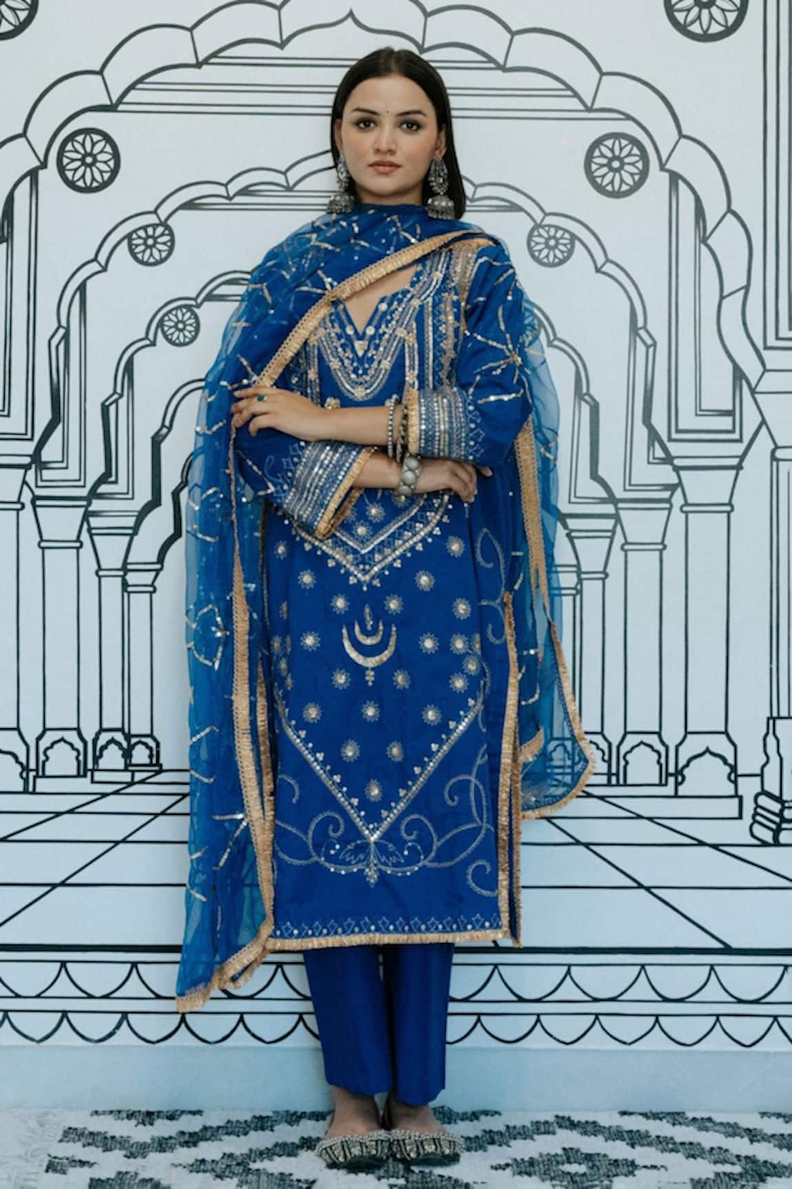 Gulabo Jaipur Marina Marodi Embroidered Kurta Set 