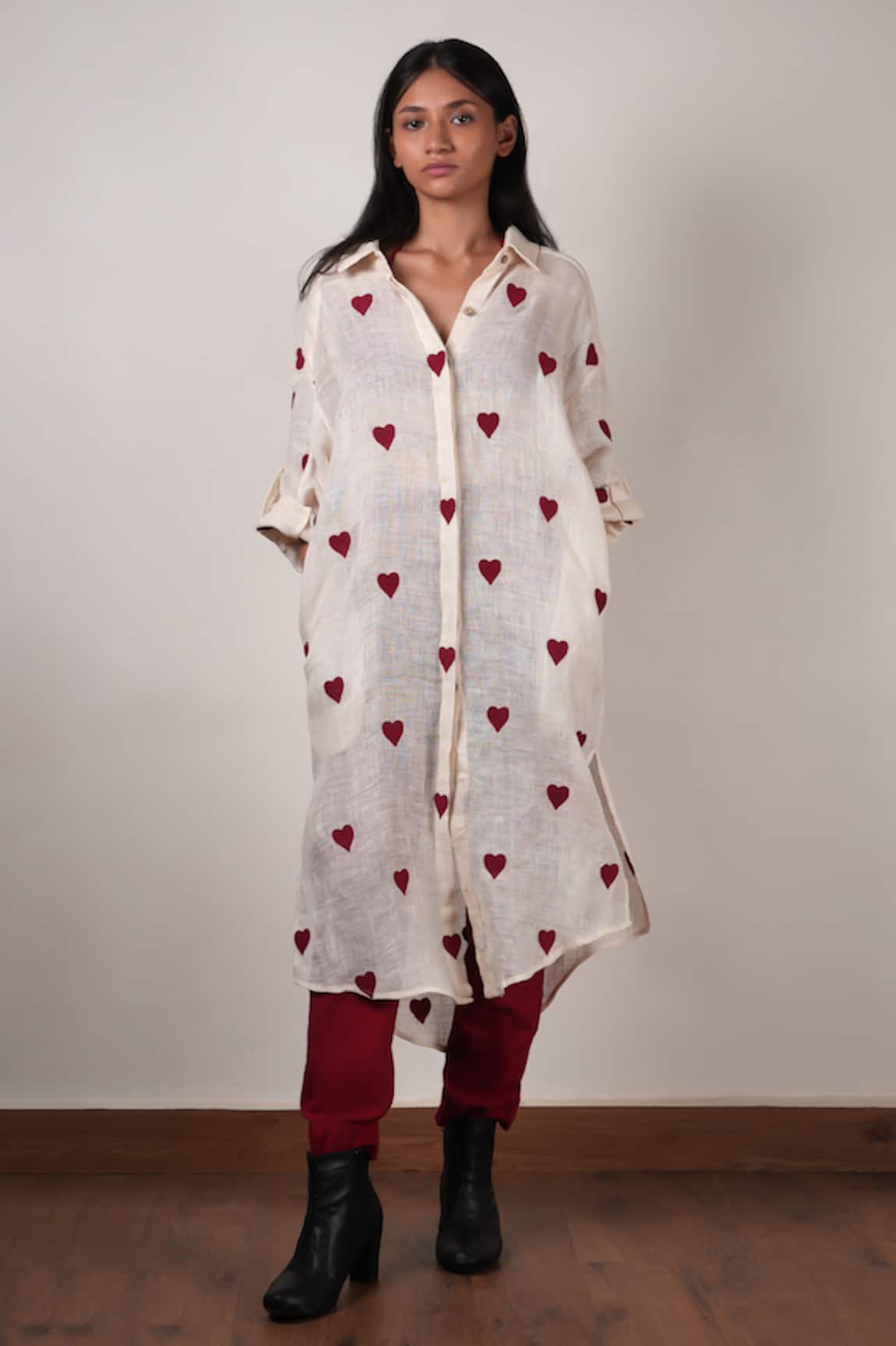 MATI Hand Embroidered Long Shirt 