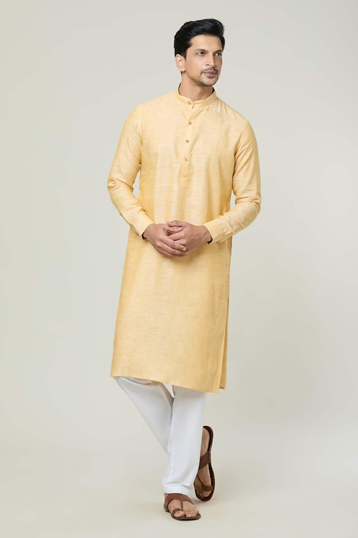 Arihant Rai Sinha Linen Straight Kurta 