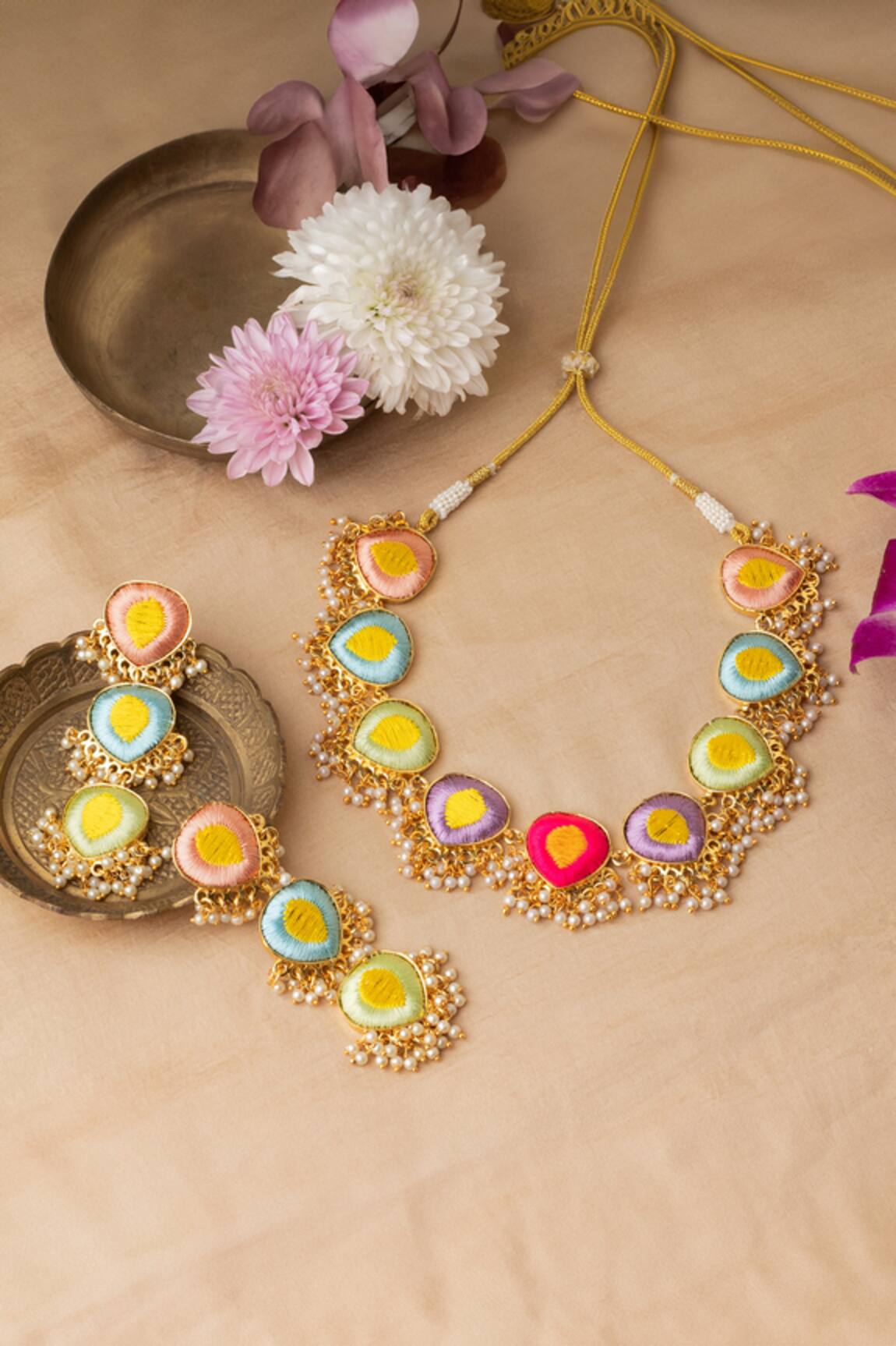 Bauble Bazaar Baby Lotus Necklace Set 