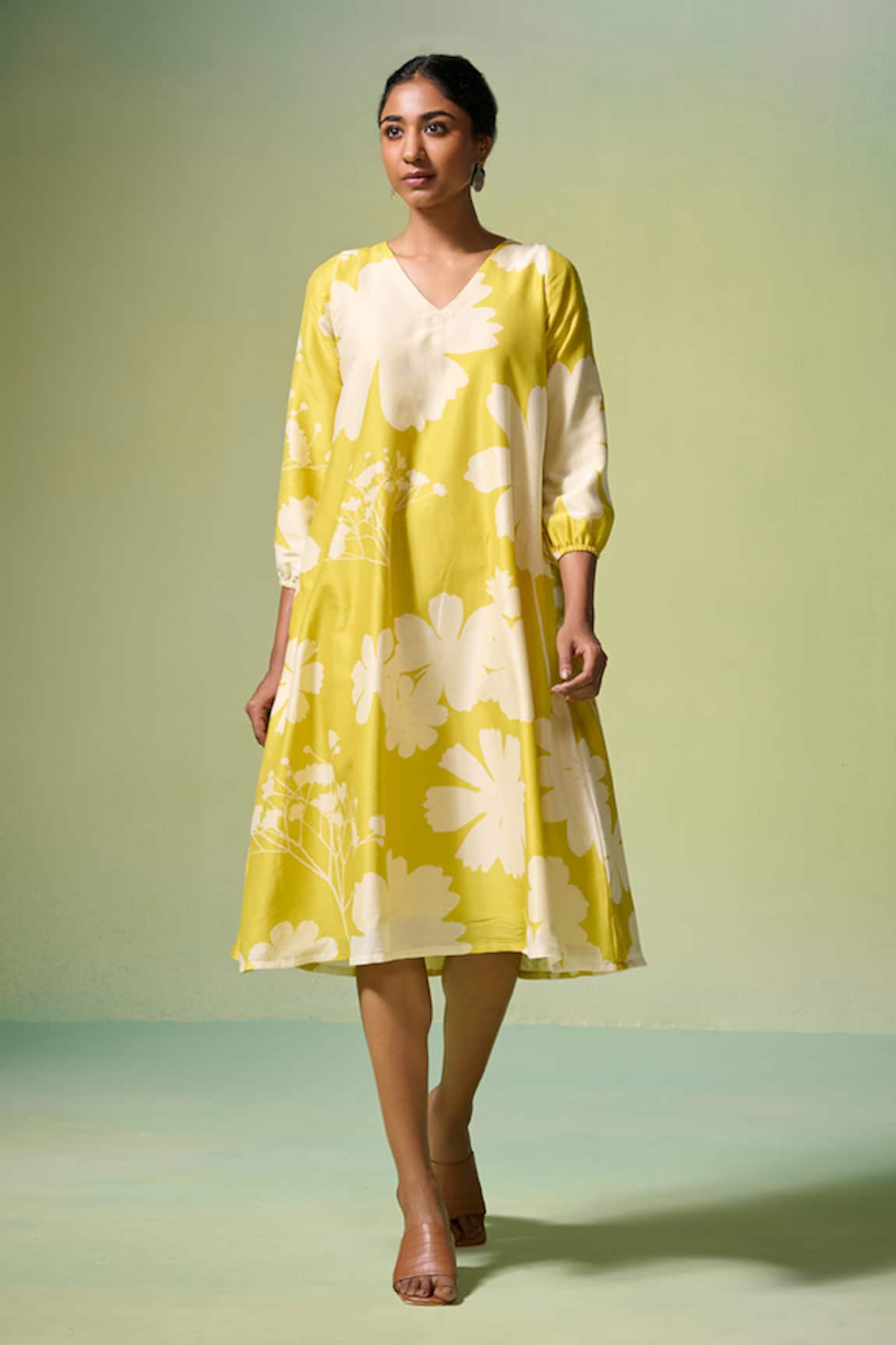 Dressfolk Komal Floral Pattern Dress 