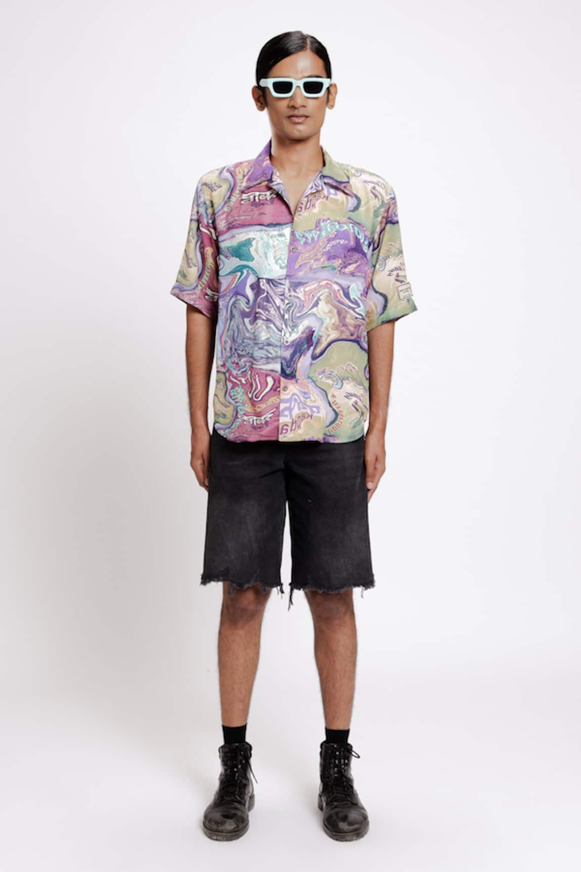 DOH TAK KEH Pan Masala Print Shirt 