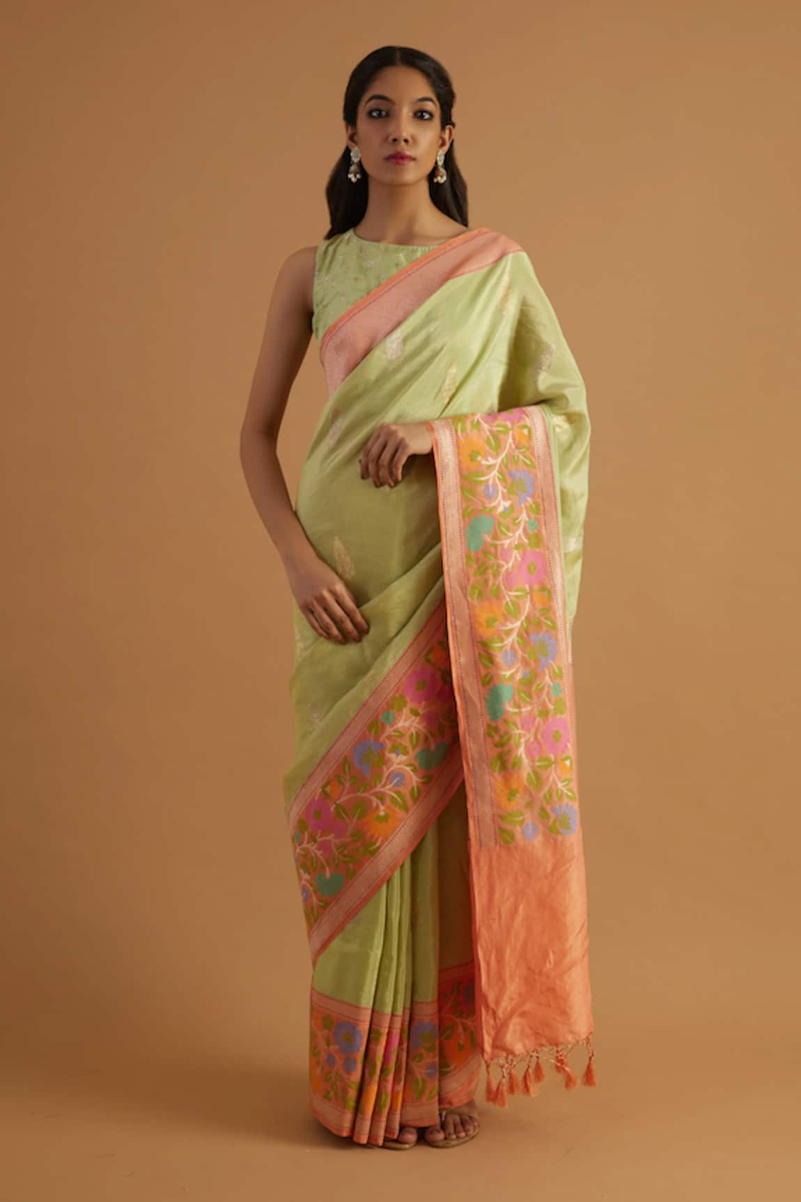 Neitri Kalpi Gardenia Border Woven Saree 