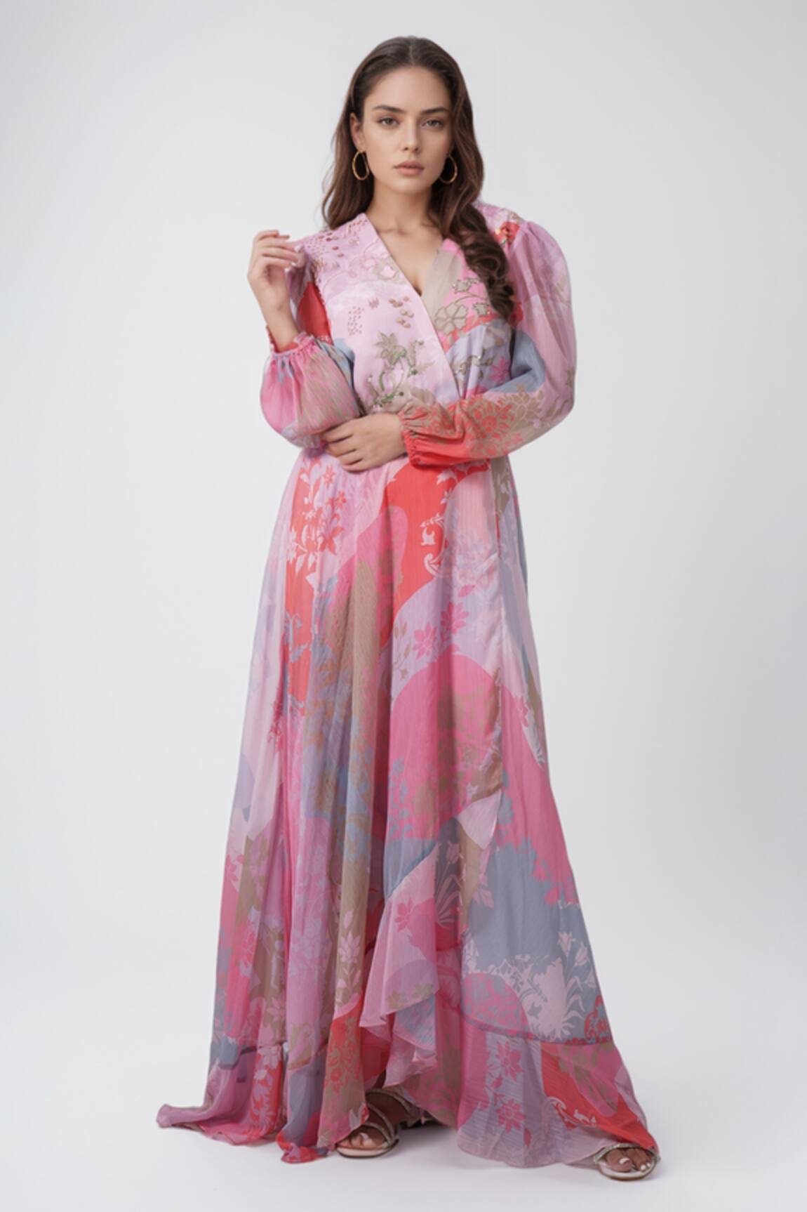 Pankaj & Nidhi Cusp Floral Print Dress