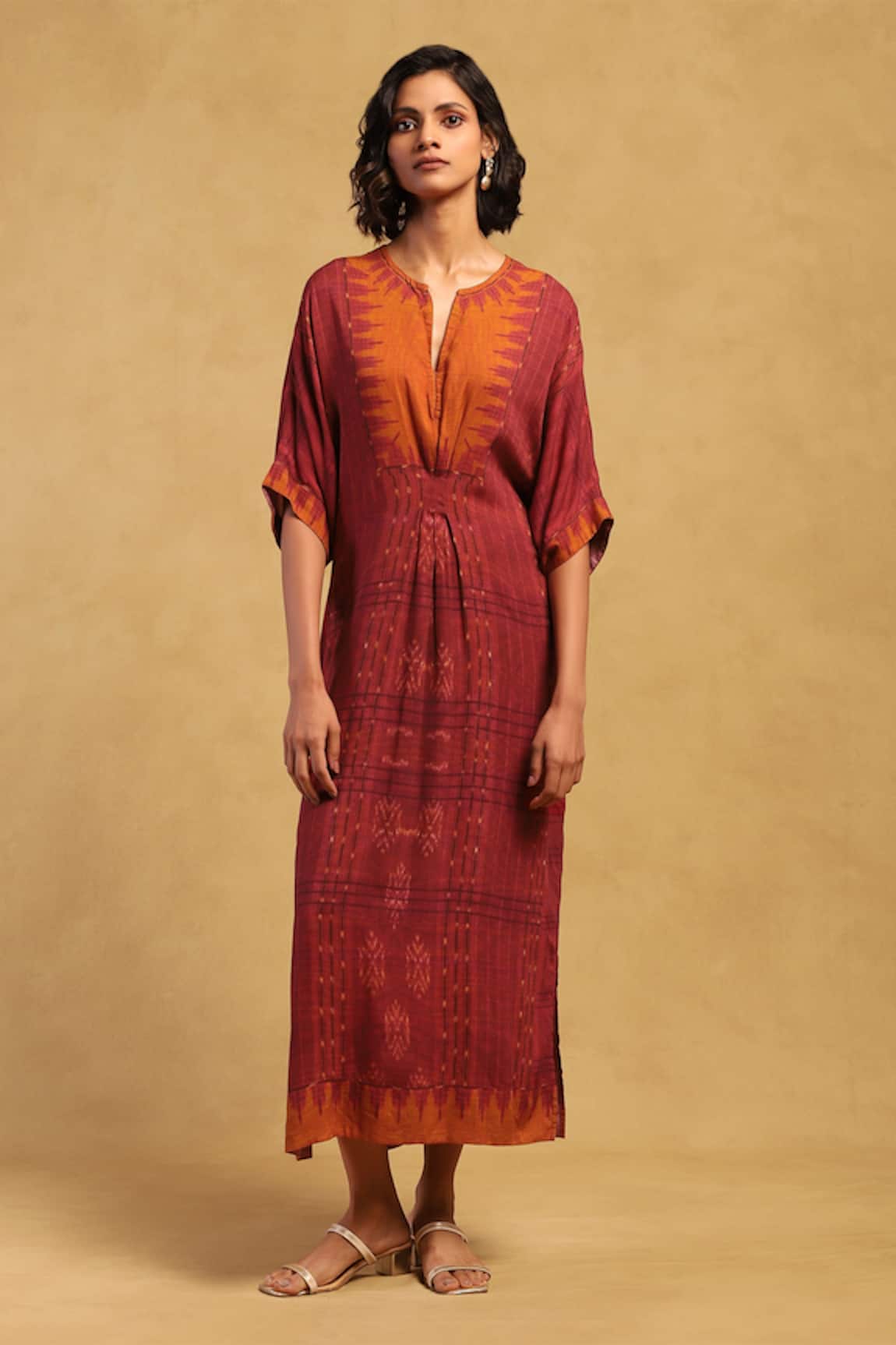 Ritu Kumar Aninda Printed Kaftan Dress 