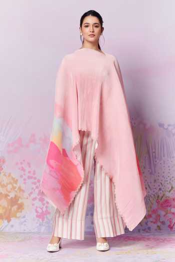 Moh India Primrose Exaggerated Cape With Trouser 
