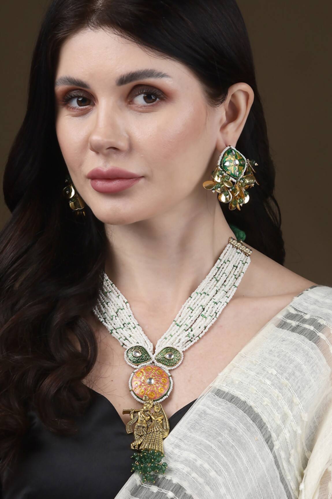 Dugran By Dugristyle Radha Krishna Haar Necklace