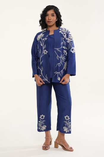 Origani Floral Vine Applique Jacket