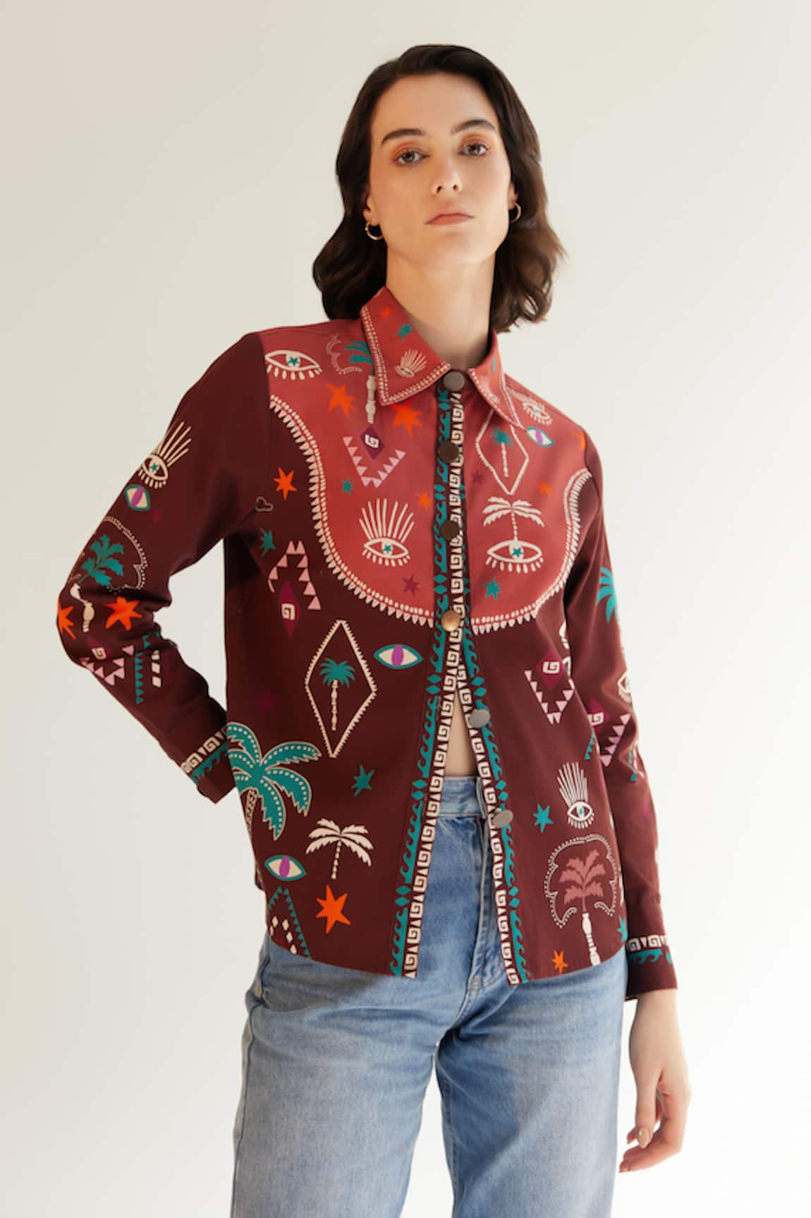 Noib Celia Arabian Night Print Shirt 