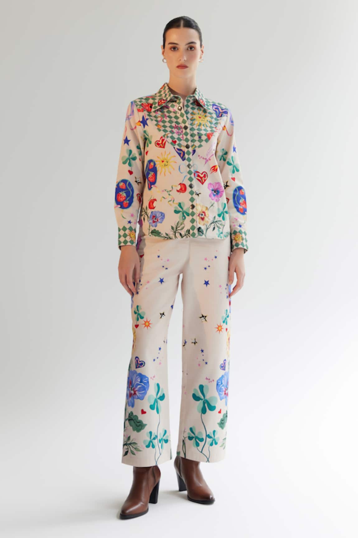 Noib Celia Garden Of Eden Print Pant 