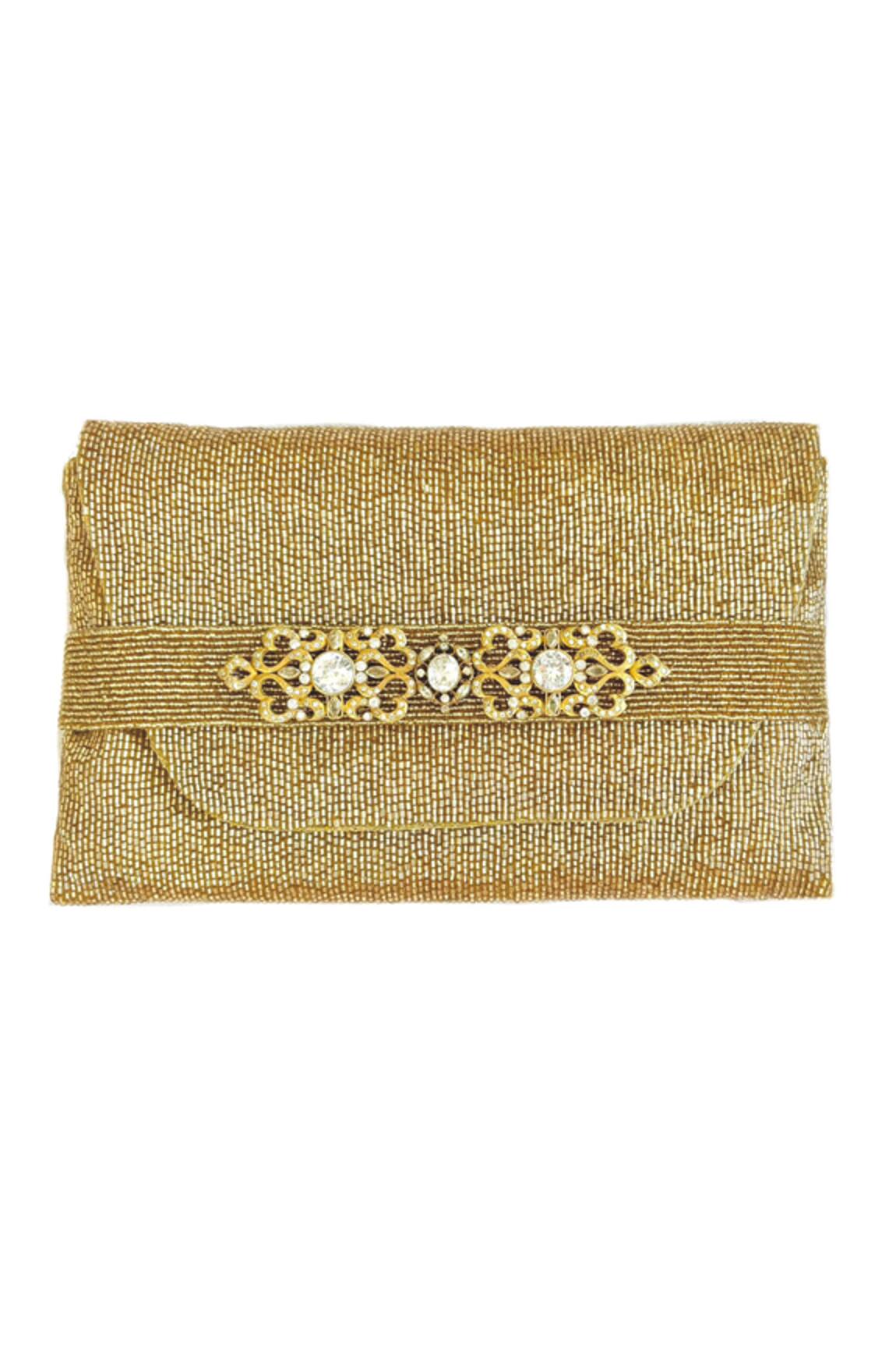 Kokommo Artem Cutdana Flora Embroidered Clutch